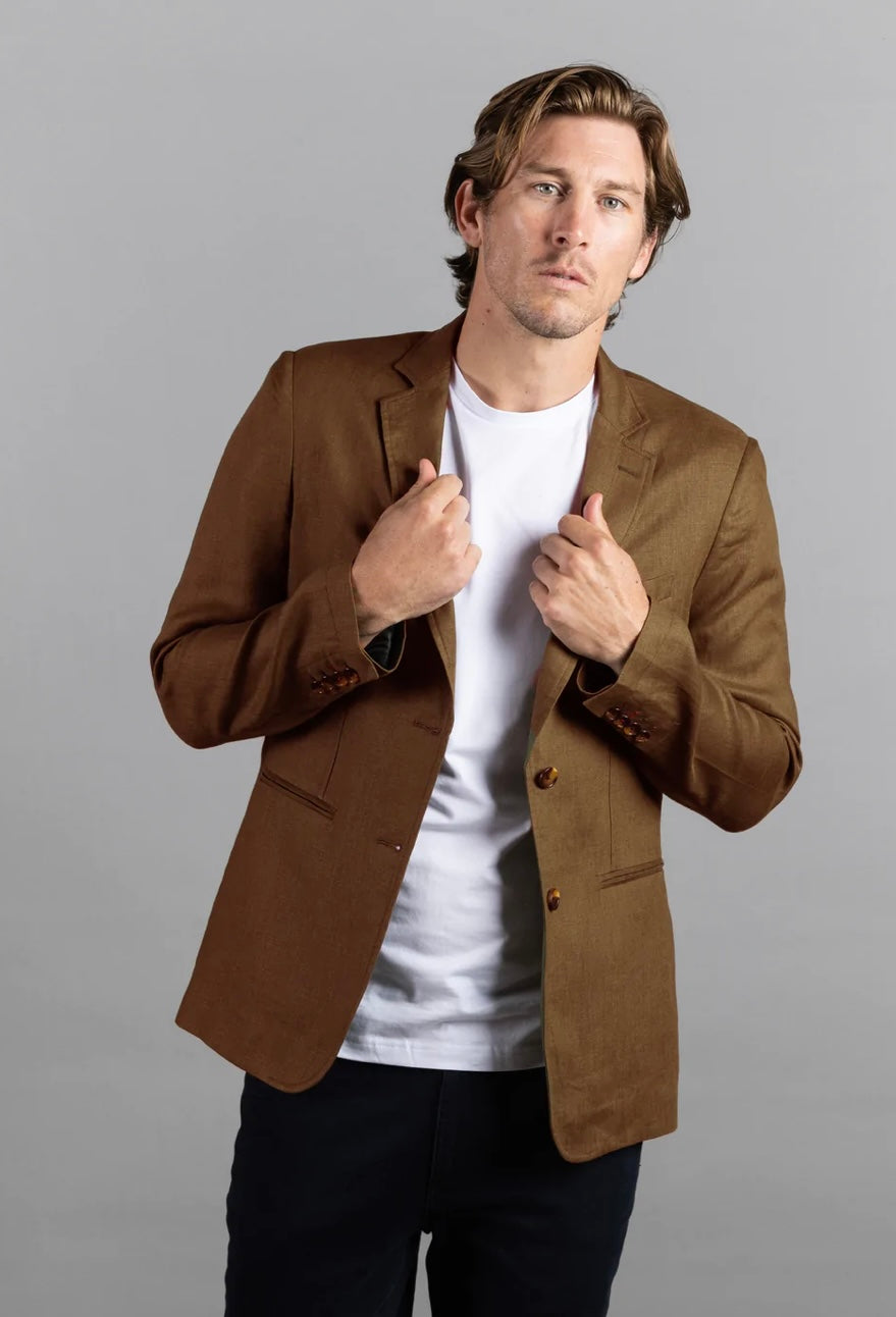 CUT HEATON LINEN BLAZER