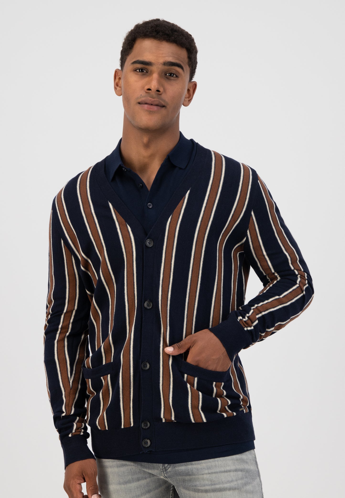 DSZ RUGBY STRIPE CARDIGAN