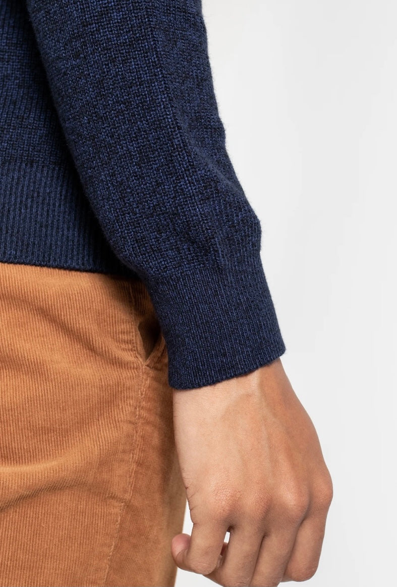 RIB CREW NECK KNIT