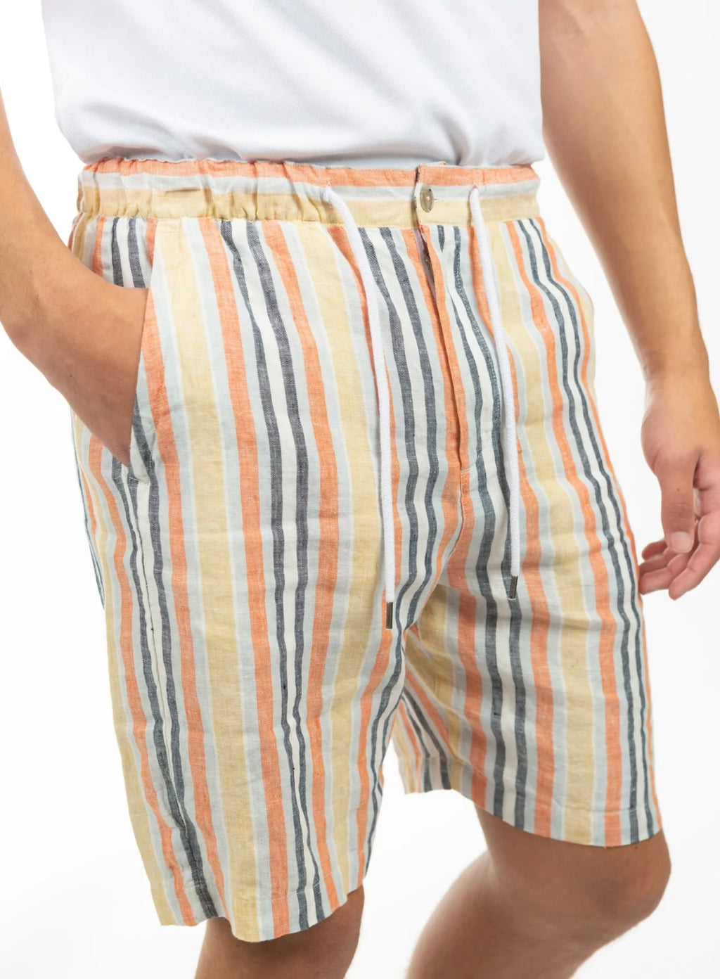JH ELASTICATED LINEN SHORT