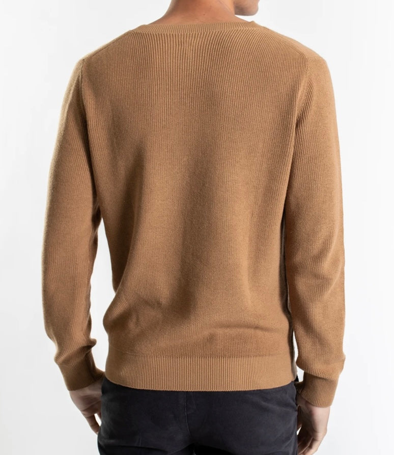 RIB CREW NECK KNIT