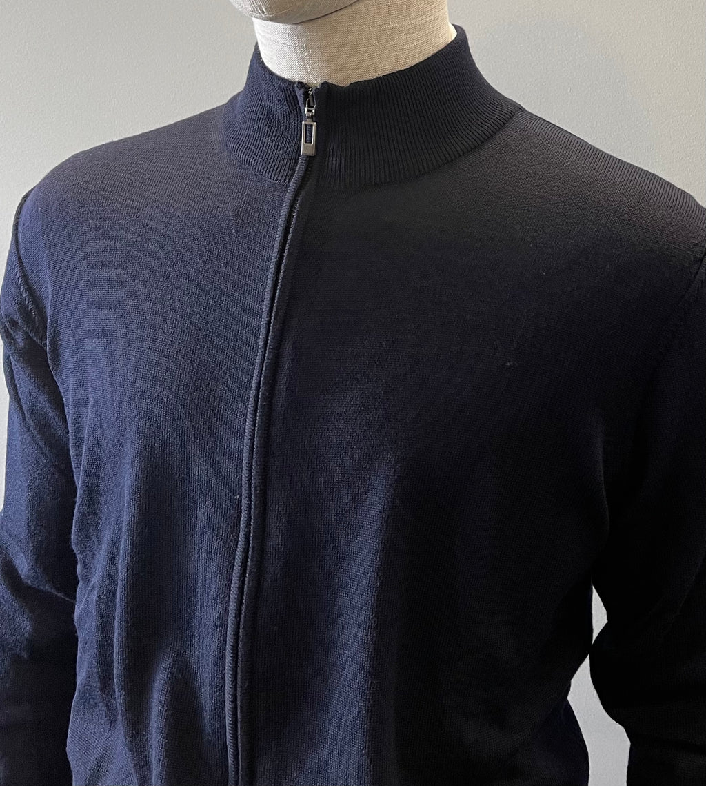 WOOL FULL ZIP KNIT