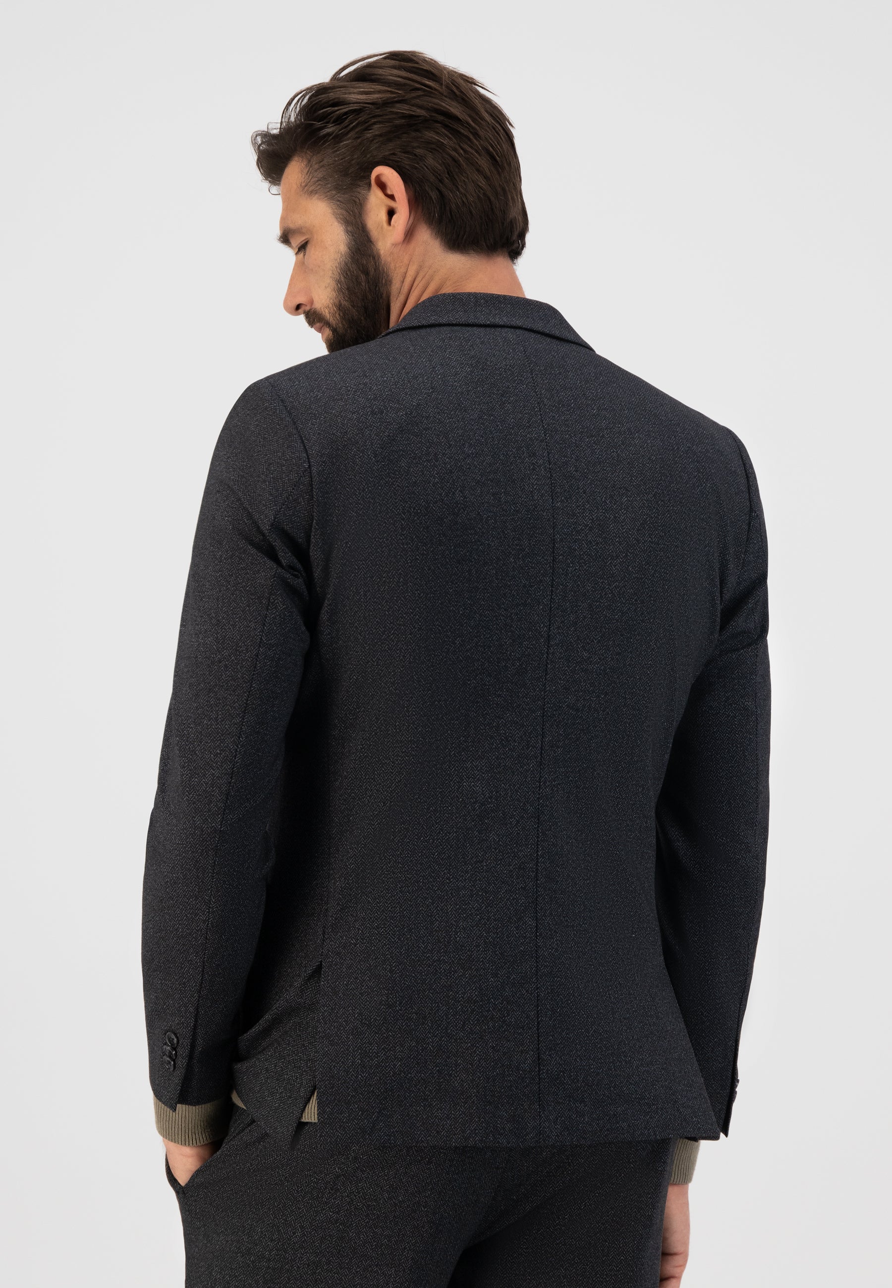 DSZ HERRINGBONE STRETCH BLAZER
