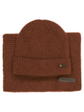 NXS RIB KNIT SCARF / BEANIE SET