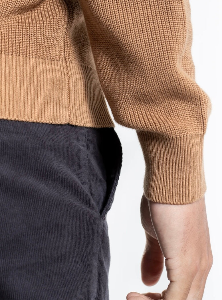 RIB CREW NECK KNIT