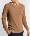 RIB CREW NECK KNIT