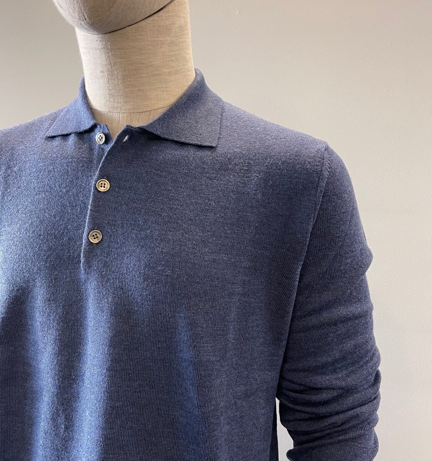 WOOL L/S POLO