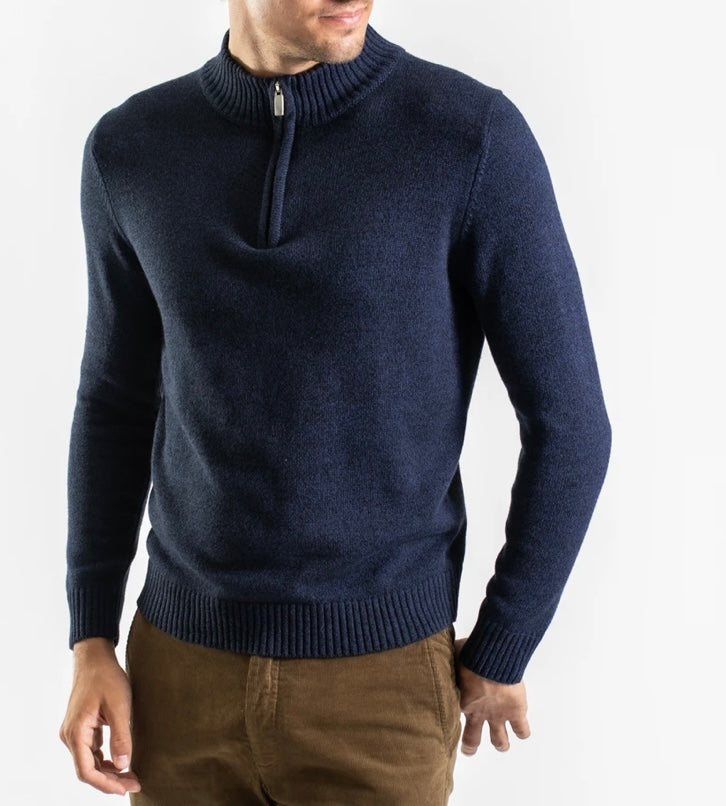 ZIP NECK KNIT