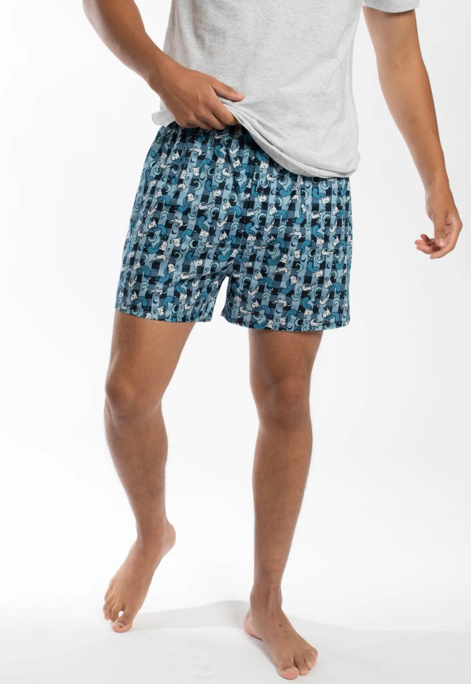 JH COTTON/LINEN LEUNIG SLEEP SHORTS