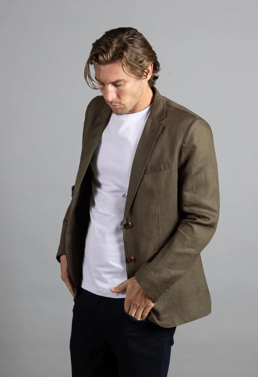 CUT HEATON LINEN BLAZER