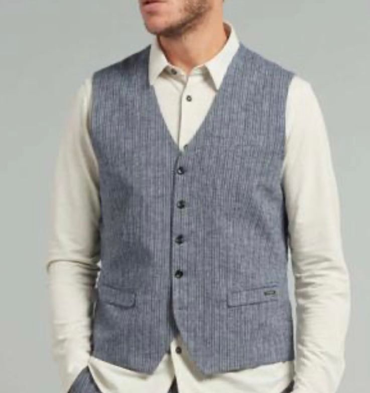 DSZ STRIPE LINEN WAISTCOAT