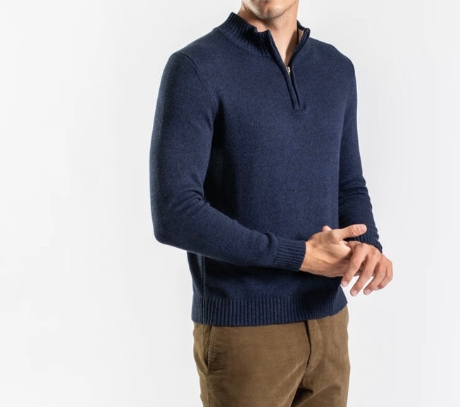 ZIP NECK KNIT