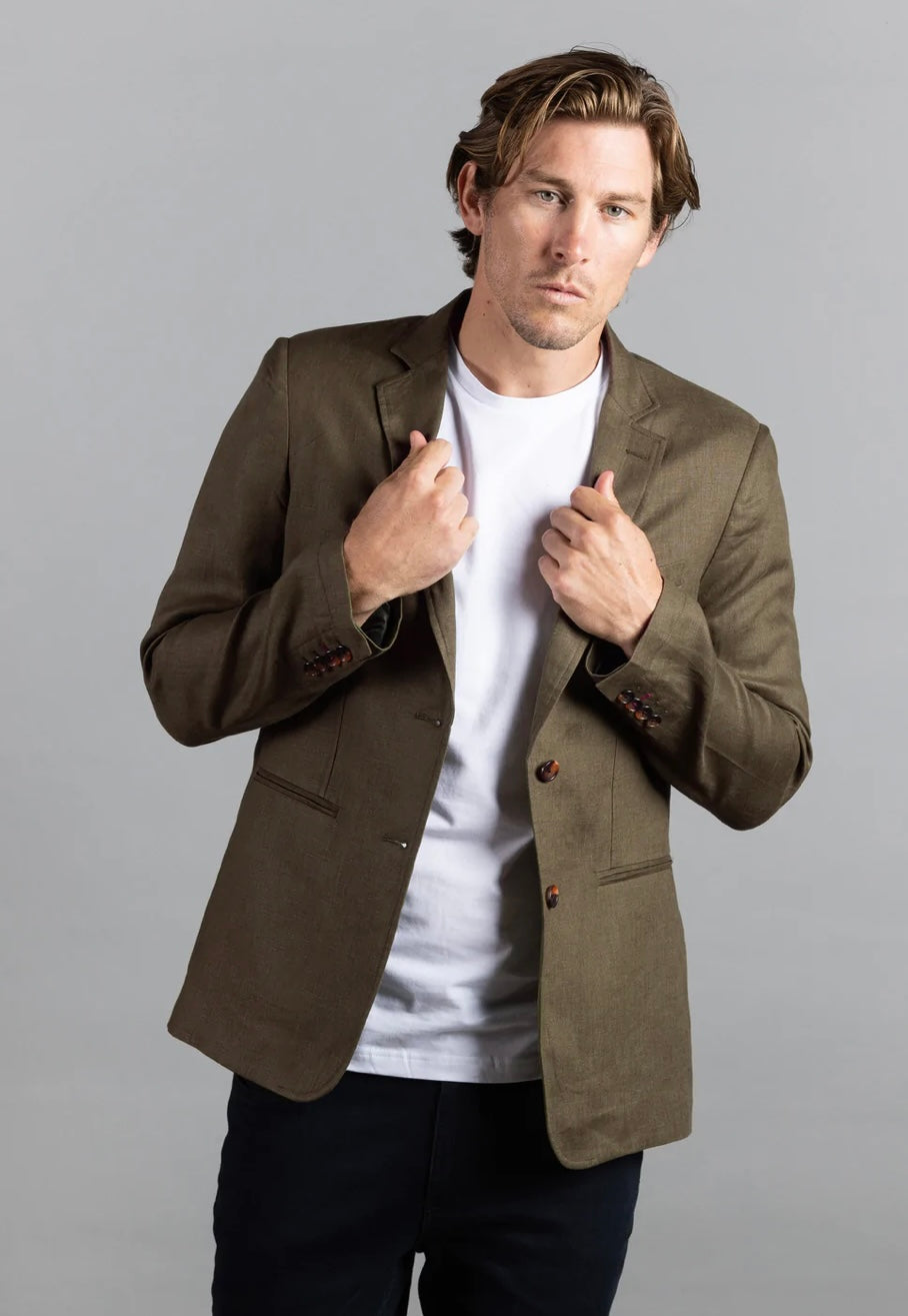 CUT HEATON LINEN BLAZER