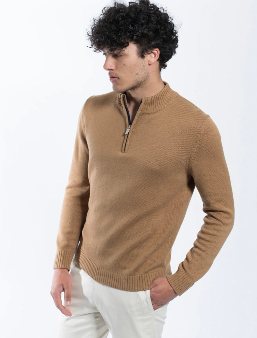 JH 1/4 ZIP KNIT