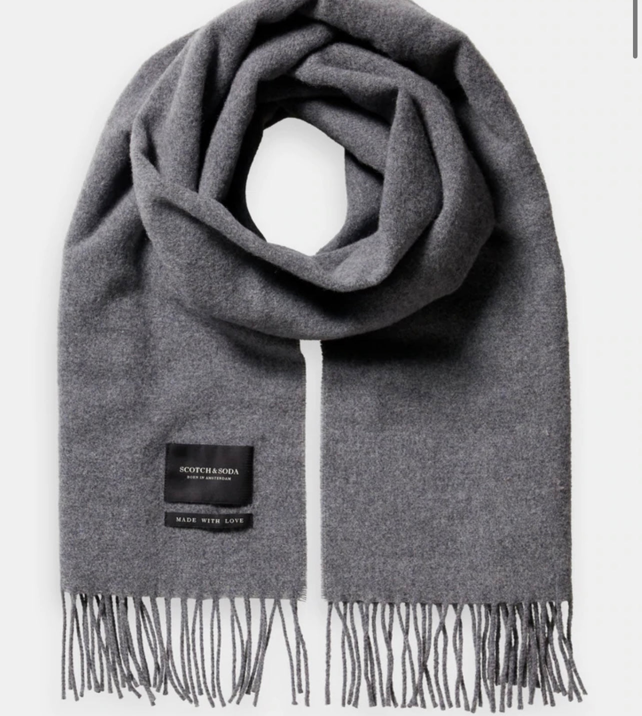SAS FRINGED WOOL SCARF